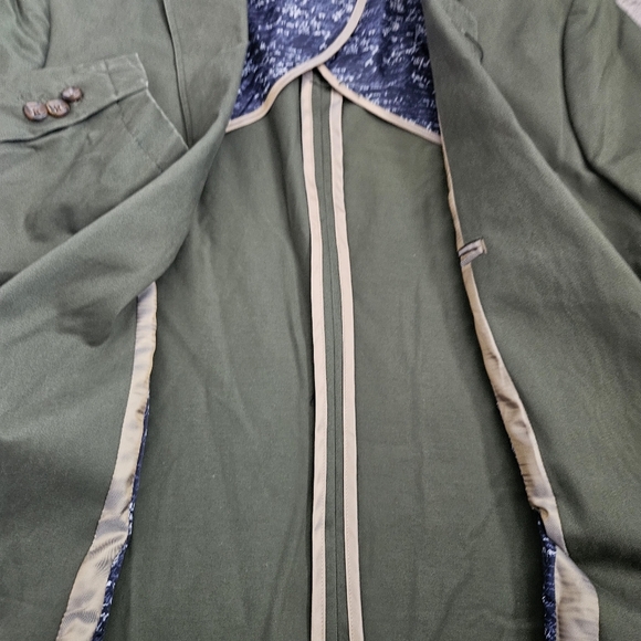 1 Like No Other Men's Cotton Sport Coat Green 44L NWT - Picture 6 of 13